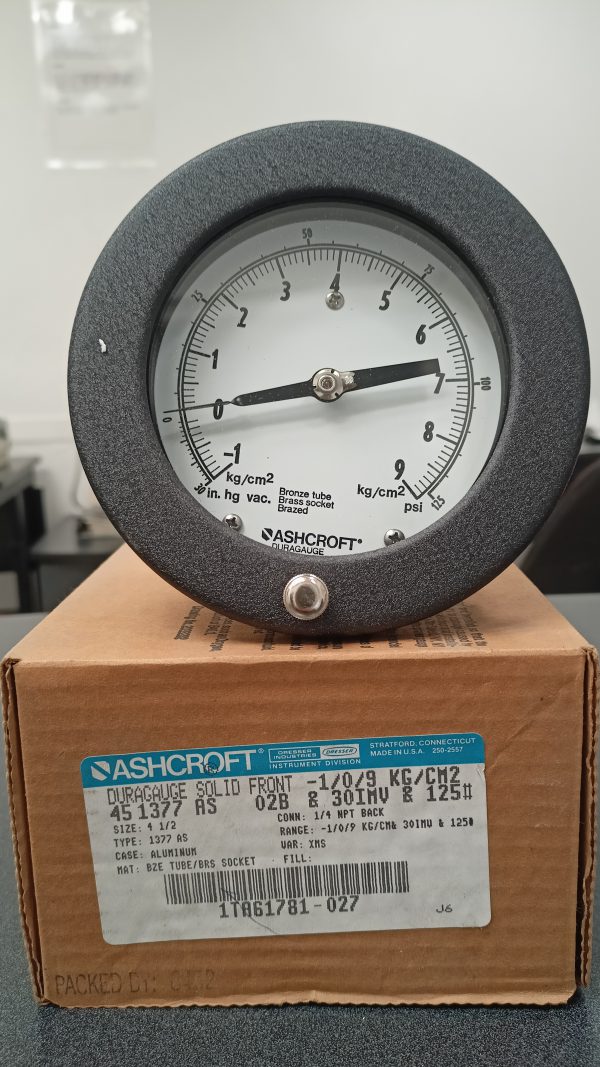 45-1377-AS-02B-1/0/9 KG/CM2 DUAL(INHG PSI)